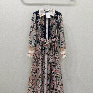 Zimmermann collared long-sleeved dress